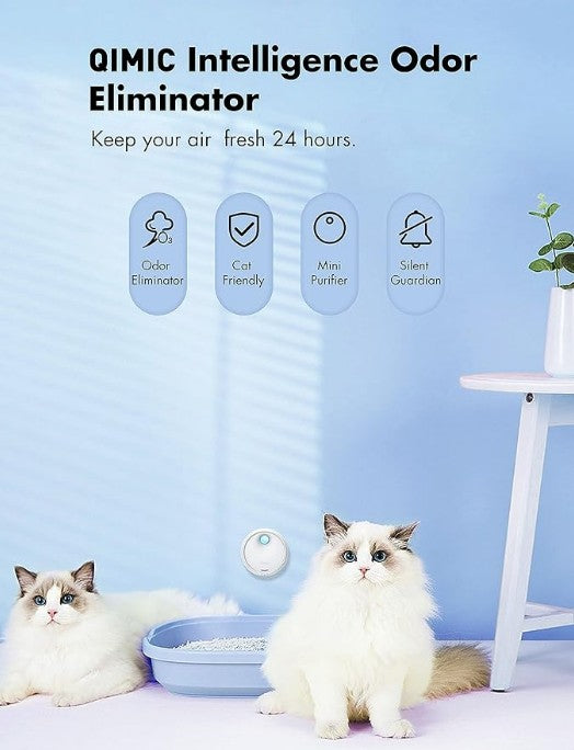 Deodorizer-air purifier for cats' litter box ODORMUN