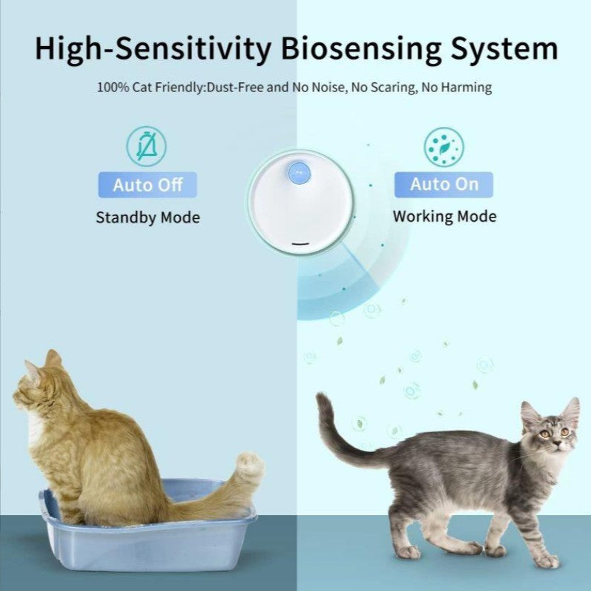 Deodorant air cleaner ODORMUN for cats and dogs litter box will make the air pleasant