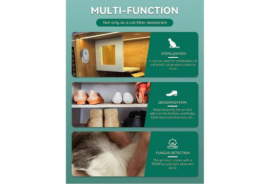 clean air for the litter box of cats and dogs Odormun