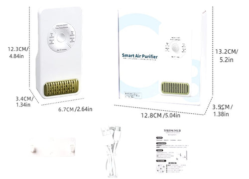 Pet Air Purifier Odormun Automatic air quality monitoring system with contamination level indication.