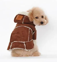 Pet fashion inspo ideas Winter Dog Jacket Pet clothes Red Yellow Brown